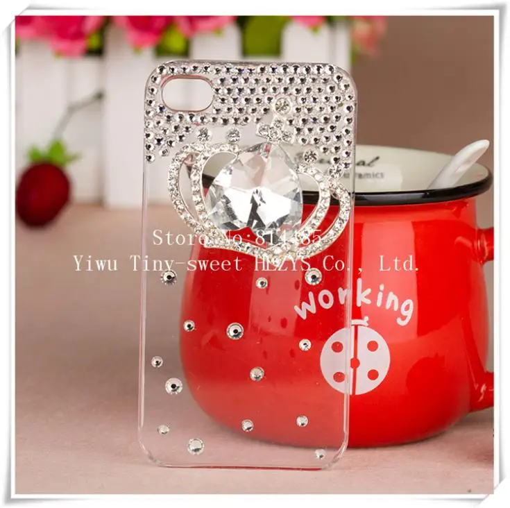 New Fashion Hot sale Crystal Crown Hard Back Cover Skin Case For Samsung SII 9100 Wholesale |