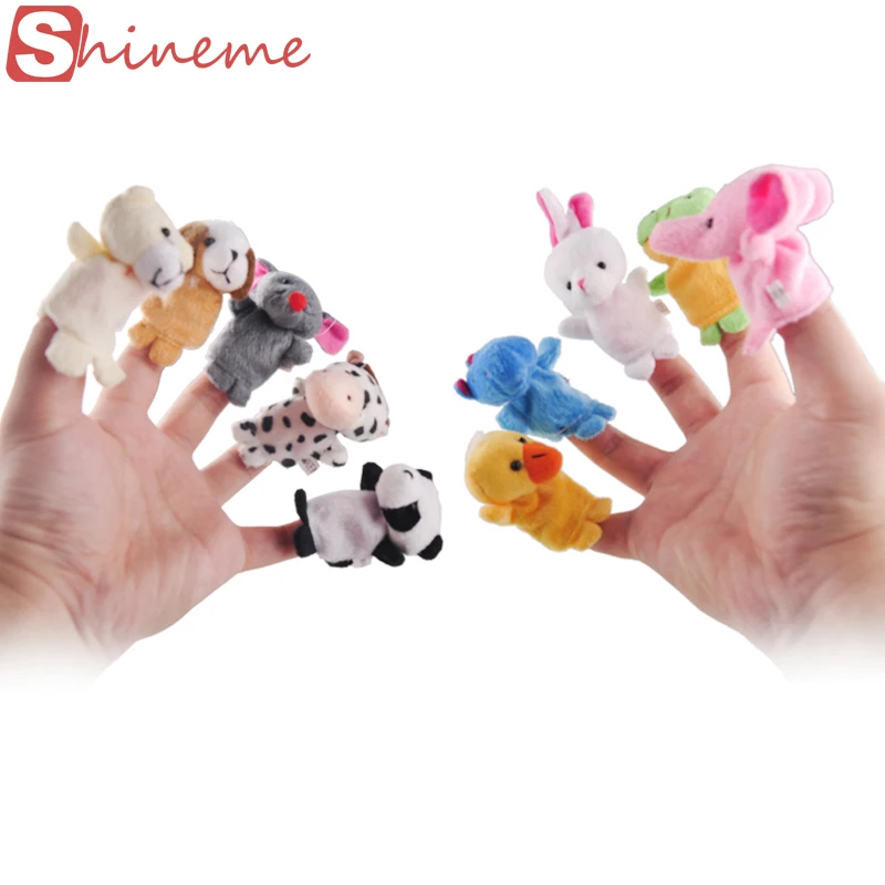 10 шт./лот рождественские мини плюшевые детские игрушки животные семейные куклы