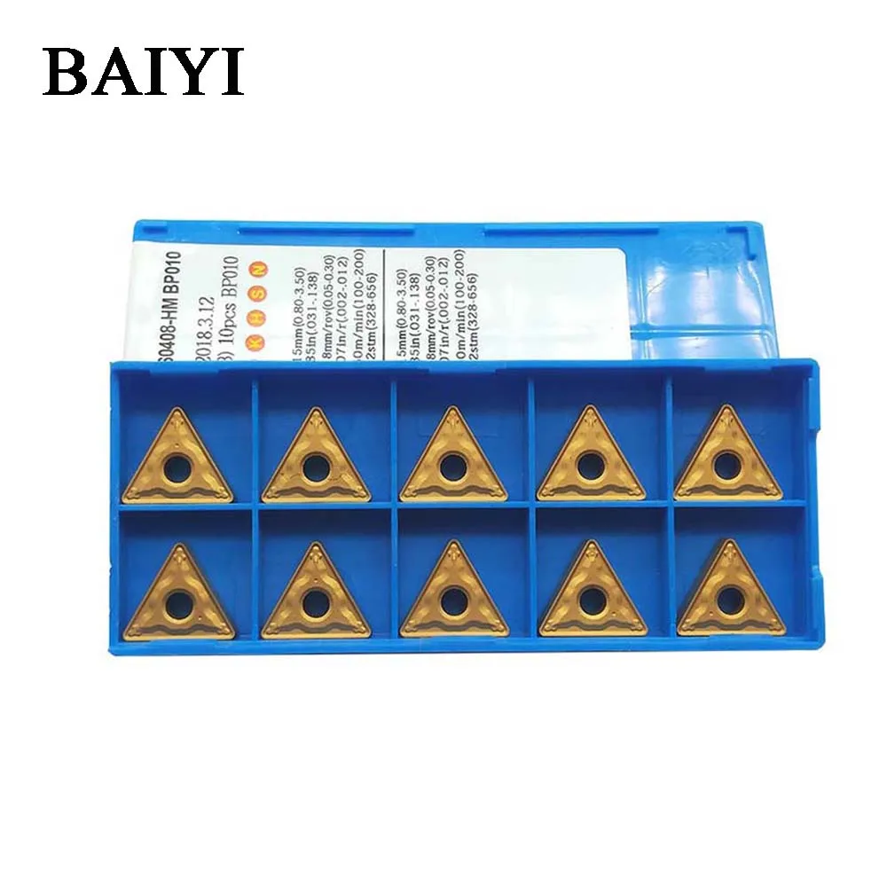 10 шт. TNMG160408 HM BP010 / TNMG332 ЧПУ токарные вставки карбидные режущие