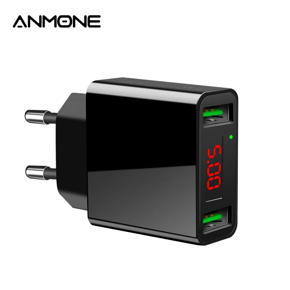 ANMONE USB зарядное устройство 2 порта 5 В А выход адаптер универсальная быстрая