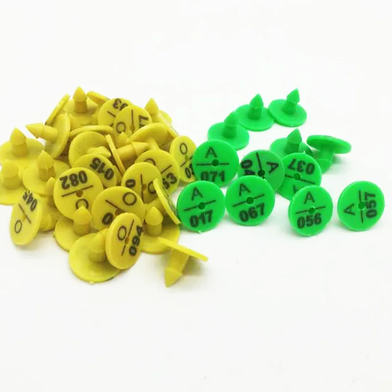 

Farm Animals Rabbit Ear Tag Signs With The Word Ear Laser Typing Plastic Head Earrings Farm Animal Identification Card