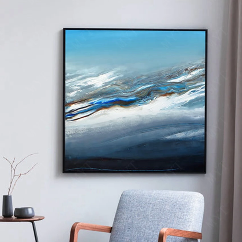 Bule Sky картина маслом Ручная роспись качественное украшение на стену живопись