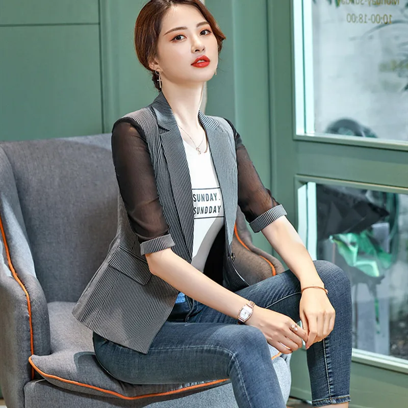 2019 офисные модные блейзеры с одной пуговицей женская верхняя одежда женский