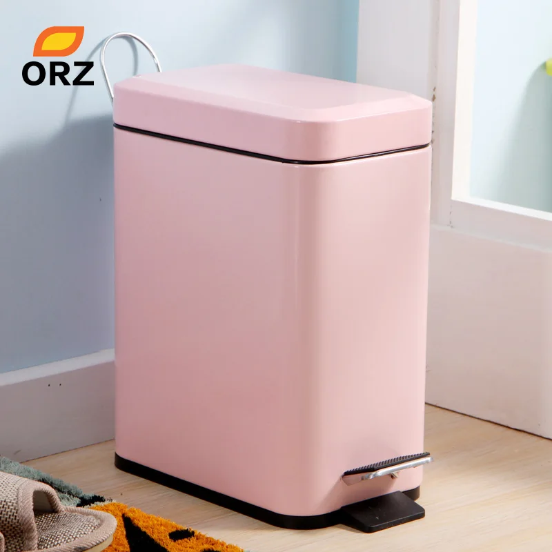 ORZ мусорное ведро для ванной комнаты кухни гостиной офиса 5л хранения пыли ящик
