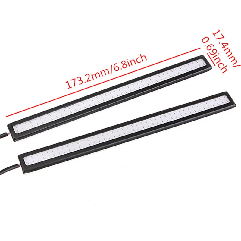 2 шт. 17 см светодиодные дневные ходовые огни полоса Авто Водонепроницаемый для