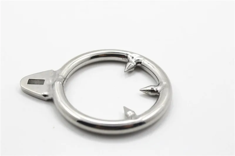 Кольцо для мужского пениса 3 размера с тройной ножкой антиэрекция из нержавеющей