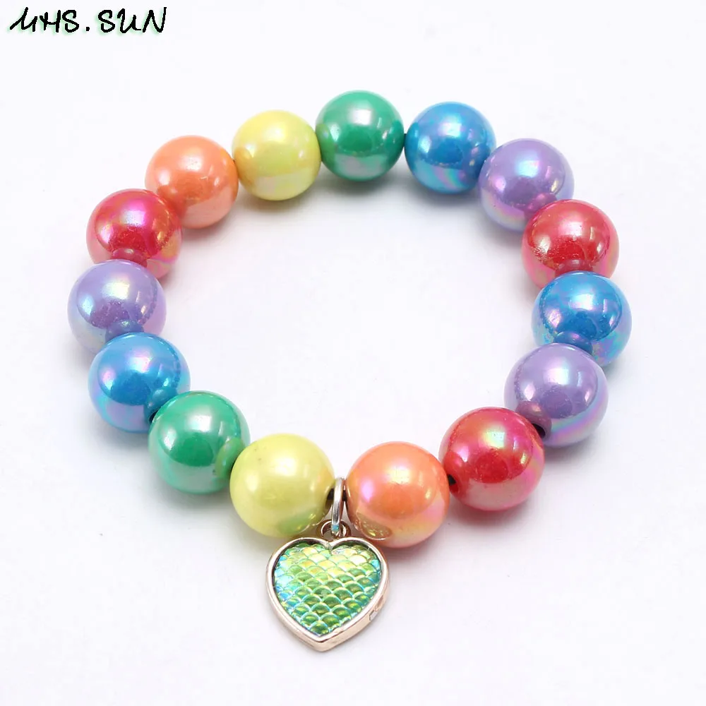 MHS.SUN/модные разноцветные браслеты с бусинами для маленьких детей ручной работы