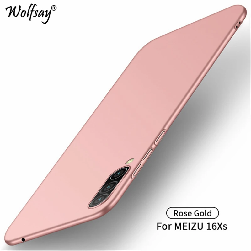 RoseGold Чехол для Meizu 16XS, ультра тонкий классический гладкий матовый чехол для телефона, чехол для Meizu 16XS, чехол для Meizu 16 XS 16XS s, чехол - Цвет: RoseGold
