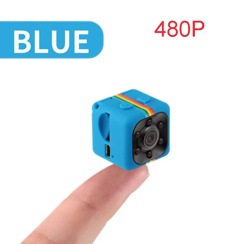 Blue 480P Мини-камера HD 480 P/1080 P мини-видеокамеры ночного видения DVR инфракрасный видеорегистратор Цифровая камера Поддержка TF карты DV камера - Цвет: Blue 480P