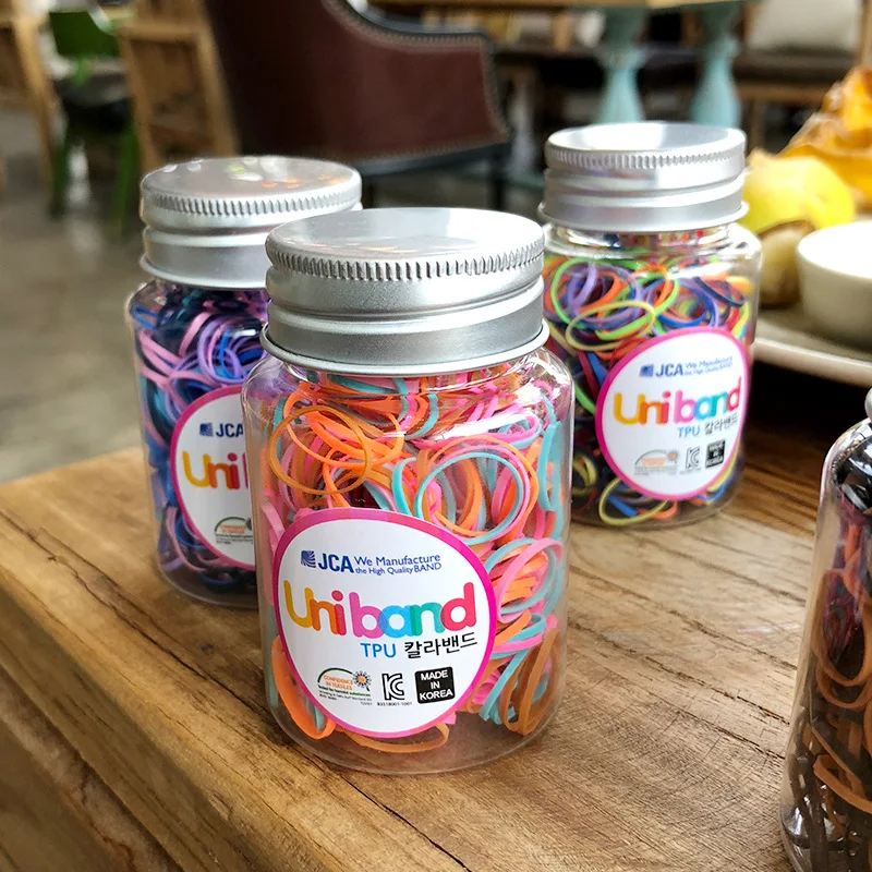 

1 Box gifts Baby Girl Disposable TPU Hair Accessories Rope Tie Gum Children Kids Elastics Rubber Hair Bands Accessories Headwear