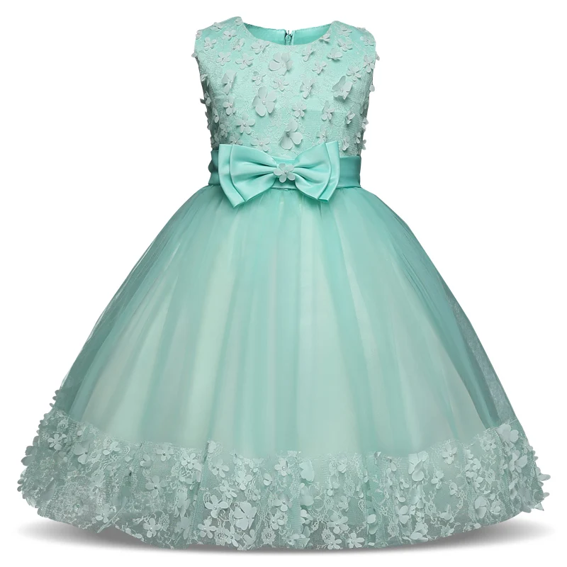 Flower Girl Dresses Children Clothes Shining Floral Party Dress for Girls Kids Wedding Tutu Princess carnival costume BABY | Детская