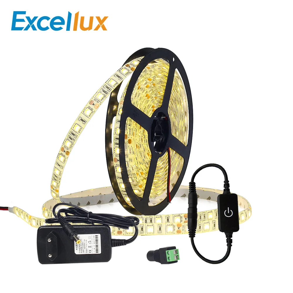 1 компл. 5050 60 светодиодный s/m Светодиодные ленты DC12V Диод лента IP20/IP65