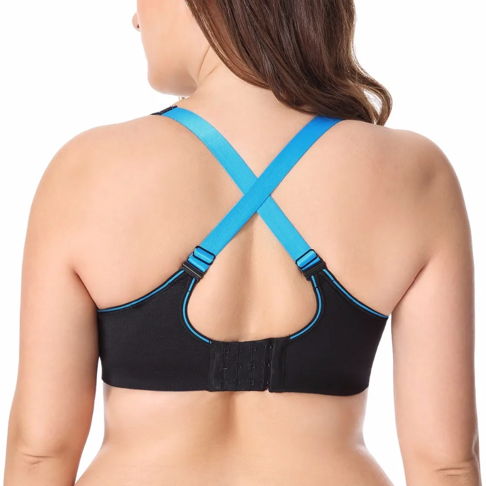 Женский спортивный бюстгальтер без косточек с регулируемой застёжкой 36 38 40 42 44 46 B