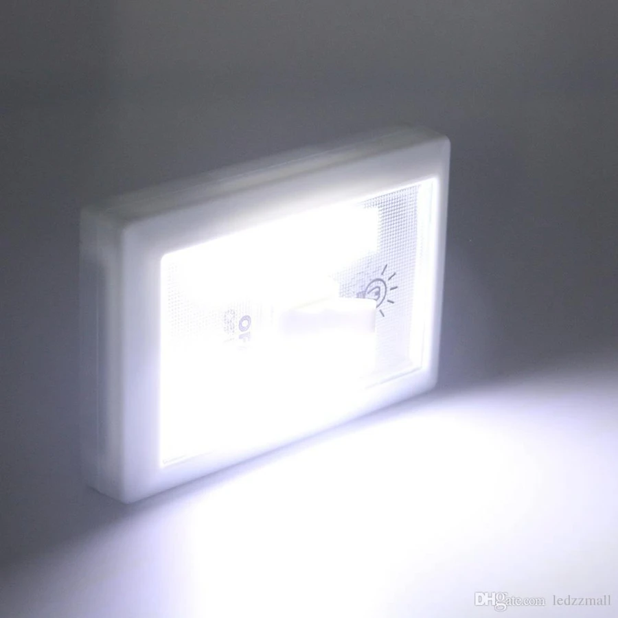 COB LED Беспроводной Выключатель Света коснитесь света батареи 4 * AAA управляемые