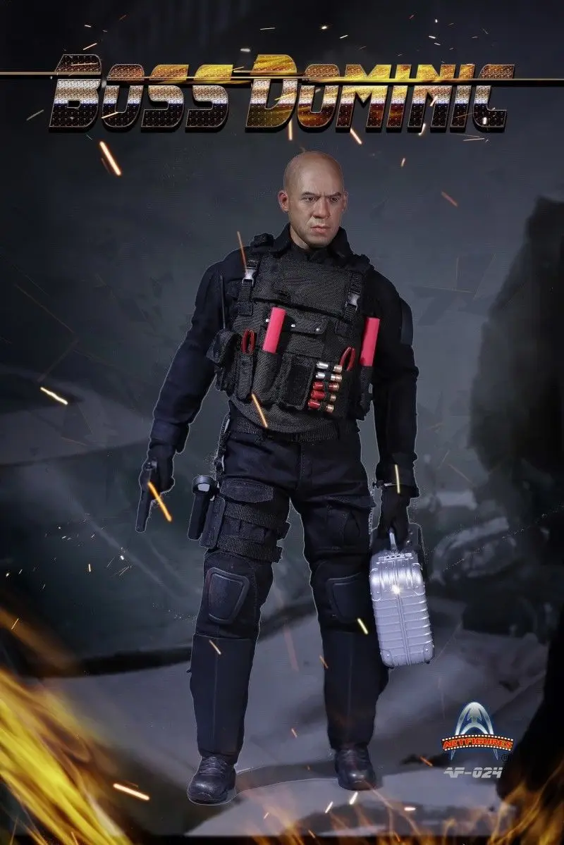 Коллекционные художественные фигурки, модель игрушки AF-024 Boss Доминик, 1/6 масштаб, полный набор, фигурки, игрушки, модель для фанатов, подарки