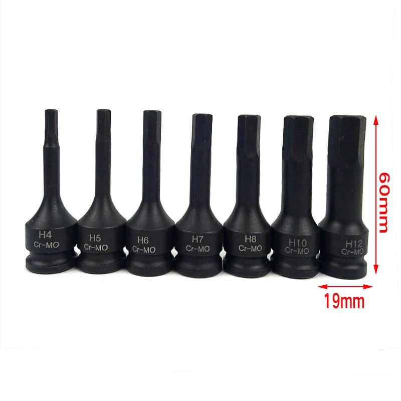

7PC Integral Socket Set 3/8 Pneumatic Pressing Socket Tool Set Combination T Type H Type M Type