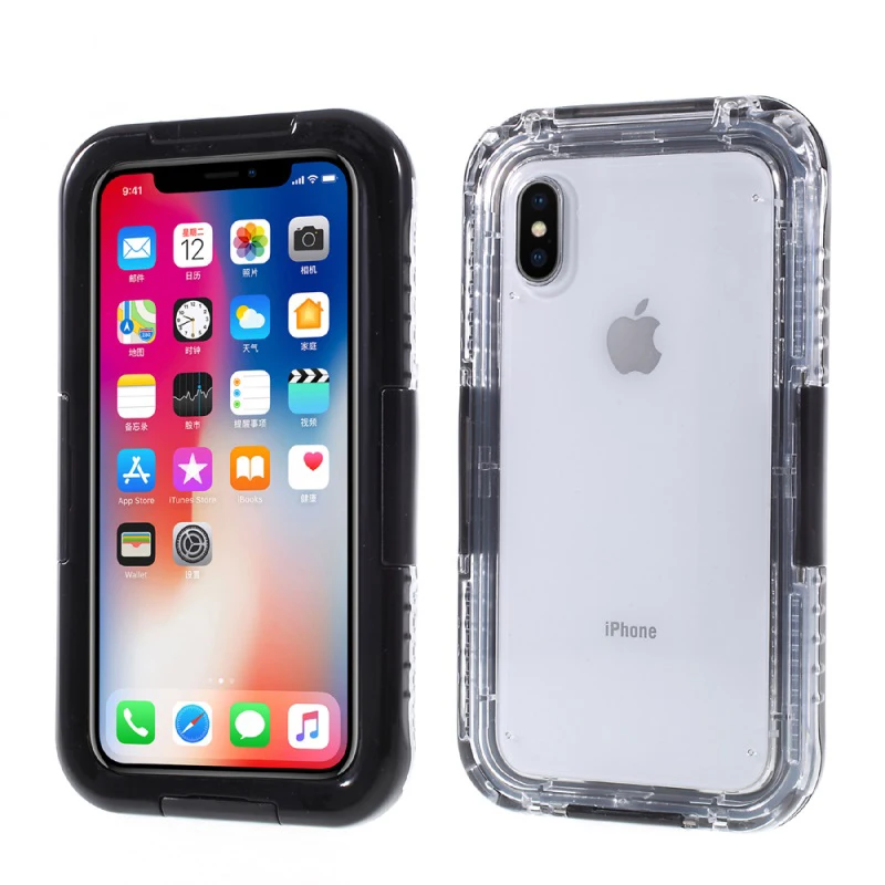 

XS Max Waterproof Clear Case for iPhoneX XS XR Shockproof Swimming Diving Cover for iPhone 6 6s 7 8 Plus Xs Max Underwater Capa