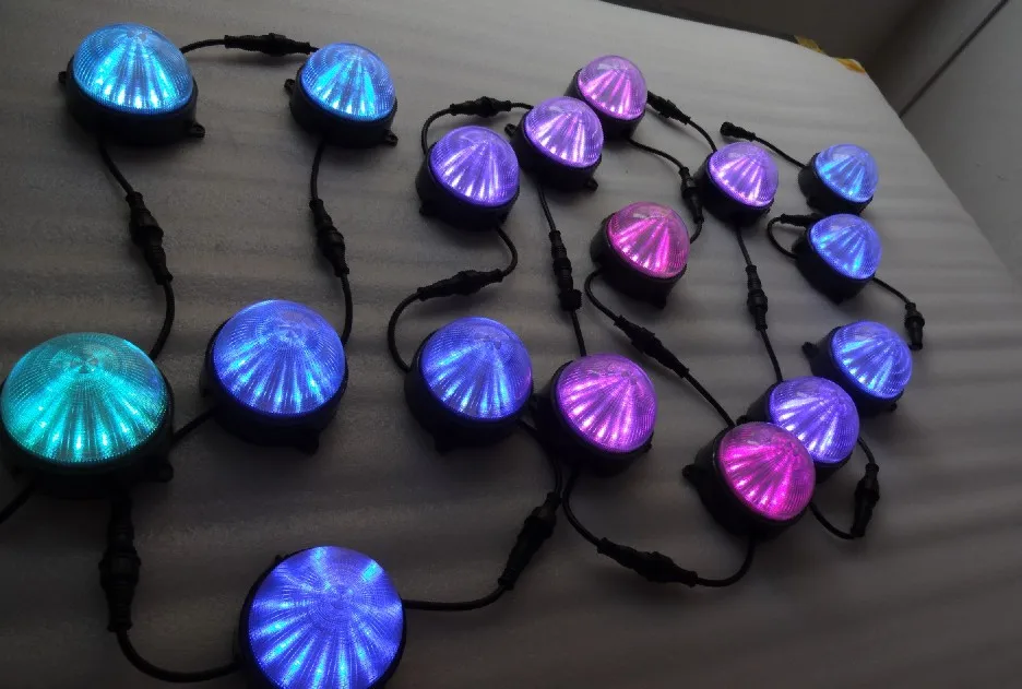 DC24V WS2811 круглый модуль пикселей 12 шт. 5050 SMD rgb led внутри 2 88 Вт IP68 Диаметр 100 мм Крышка