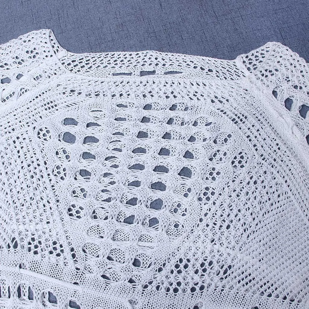 Женский купальник SAGACE трикотажное бикини с кисточками и коротким рукавом