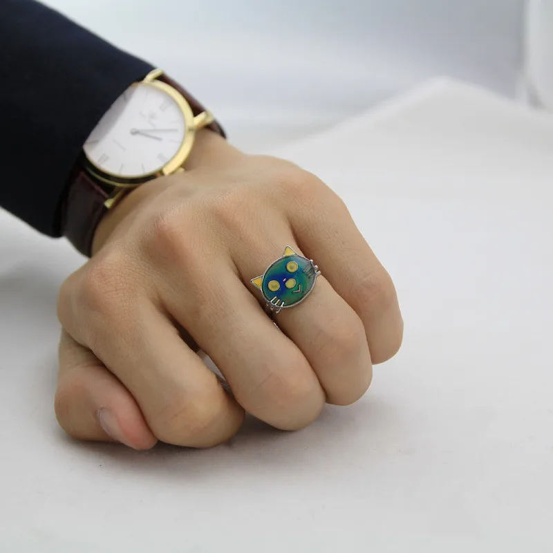 Регулируемое женское кольцо с котом для вечеринок | Украшения и аксессуары