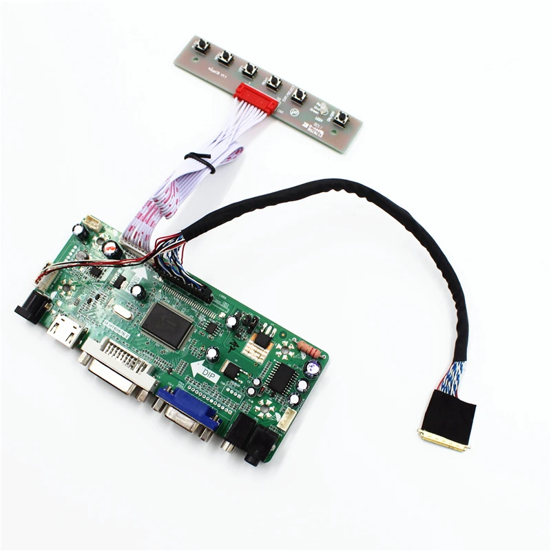 Комплект платы управления lvds для ЖК дисплея с VGA DVI AUIDIO HDMI совместим диагональю 17 3