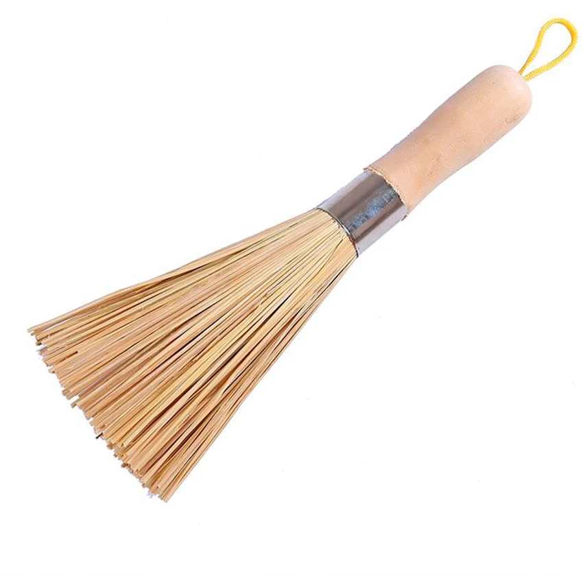 1pc cleaning and traditional natural bamboo wok brush dishwashing kitchen tools high quality hot sale | Дом и сад