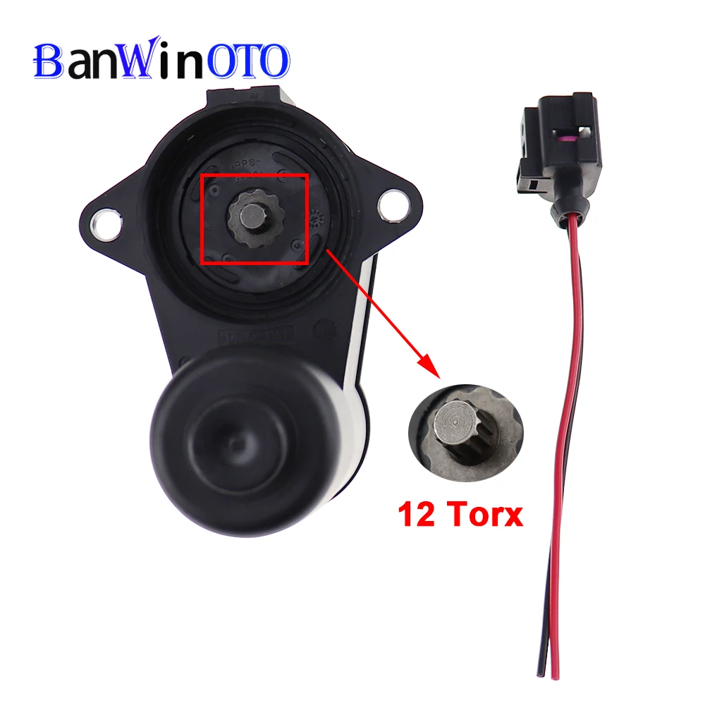 Колесный ручной тормозной суппорт Серводвигатель 12 6 Torx 3C0998281A 3C0998281B 998281 для VW Passat CC B6 B7 Sharan Audi Q3 Alhambra