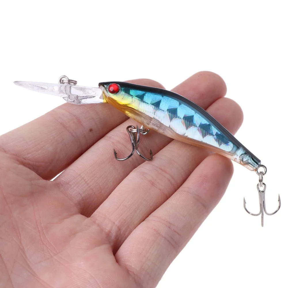 Приманка для глубокой рыбалки в море гольян воблер жесткая наживка с 3d глазами