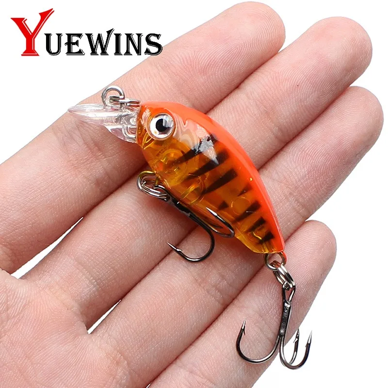 Yuewins похожая на настоящую плавающая приманка для рыбалки 4 5 см 1 г Topwater жесткая