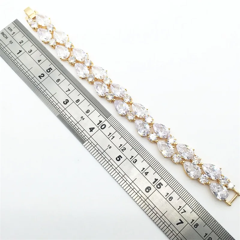 

Bracelets & Bangles 2015 New Colorful AAA Zircon Charm Bracelet white Plated Women Bracelet Fashion Jewelry Pulseira Feminina