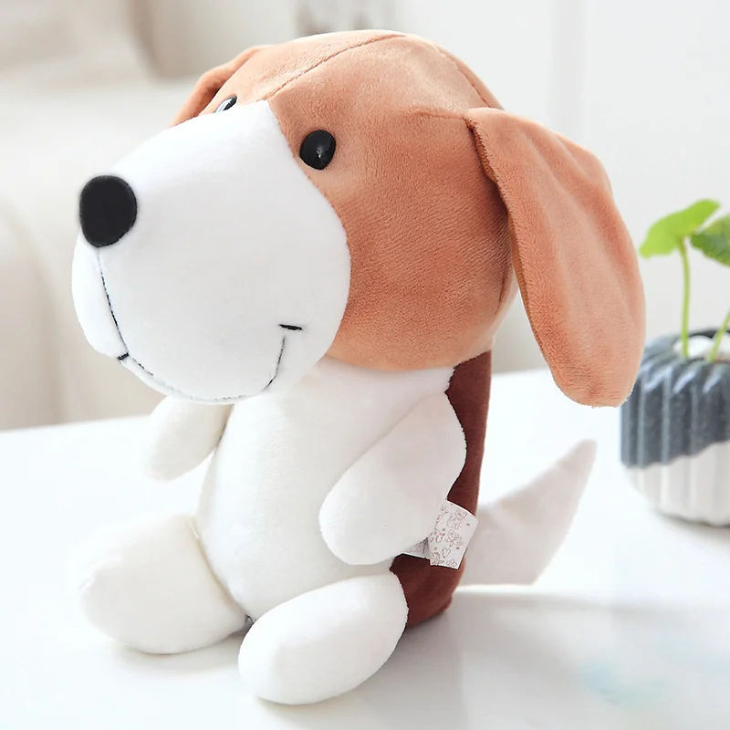 1 Kawaii Puppy мягкие игрушки 20 см милый моделирование корги Шнауцер хаски собака Плюшевые игрушки Мягкая кукла Дети Детские игрушки подарок - Color: 1
