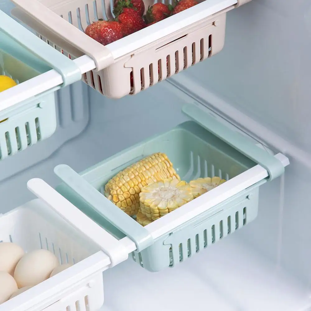 Многослойная полка для холодильника стеллаж хранения ящик пищевой контейнер