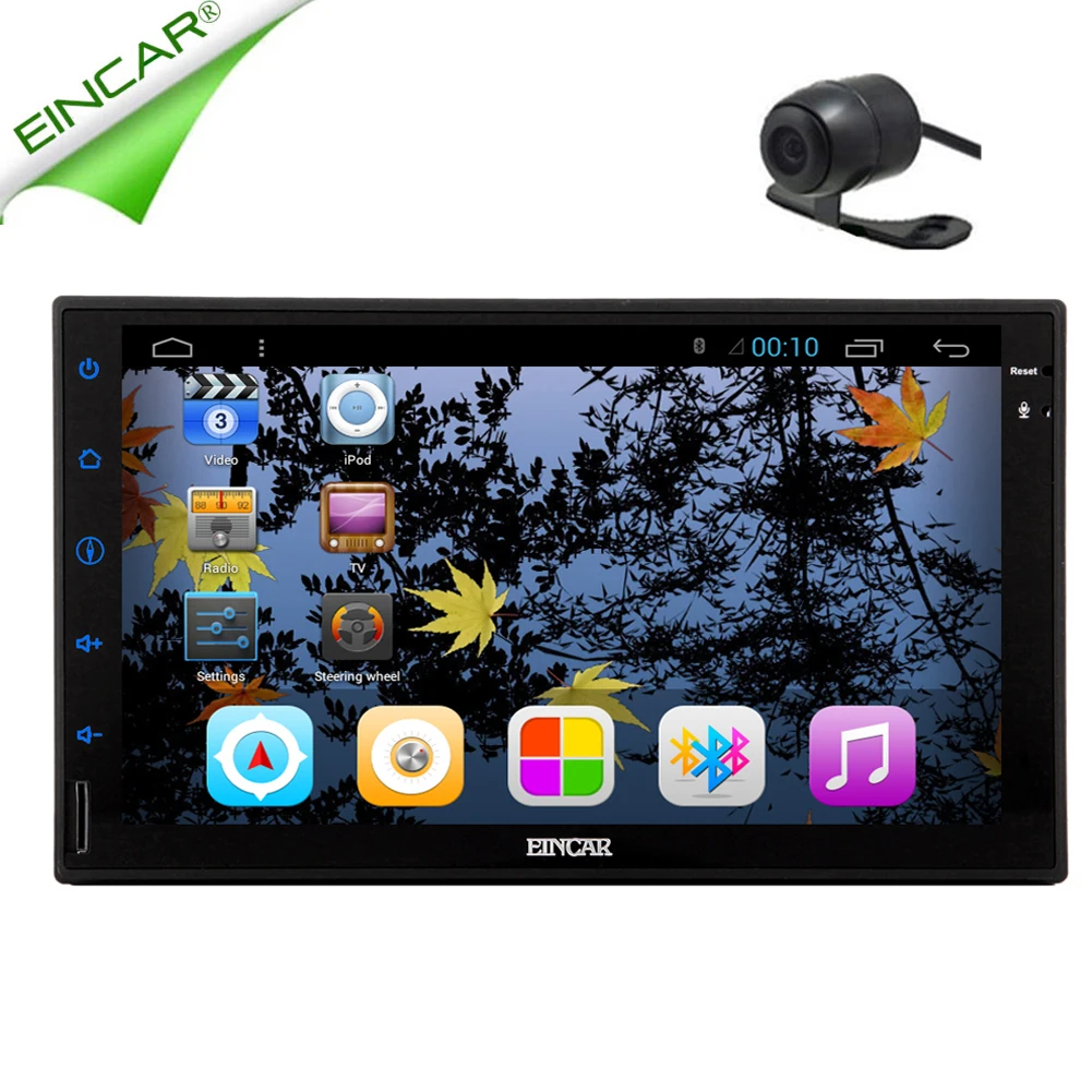 GPS музыке стерео 1080 P автомагнитолы Авто Android 5.1 автомобиль Радио Bluetooth Wi Fi OBD2 PC 4 core 2