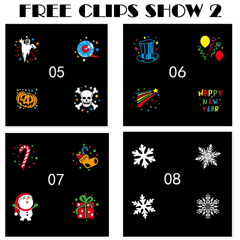 12 видов наружных водонепроницаемых светодиодных рождественских огней Снежинка