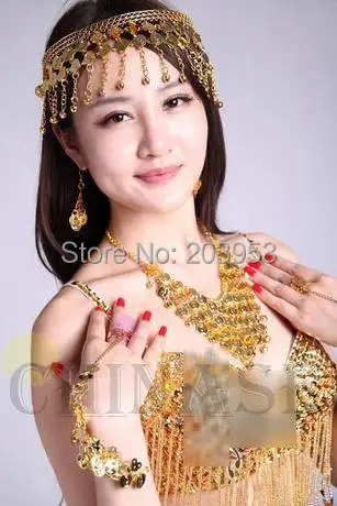 Женский головной убор ожерелье серьги кольцо на палец браслет костюм индийская