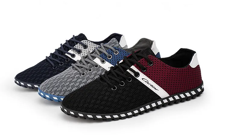 2019 Летняя обувь Мужская дышащая из сетчатого материала мужские кроссовки