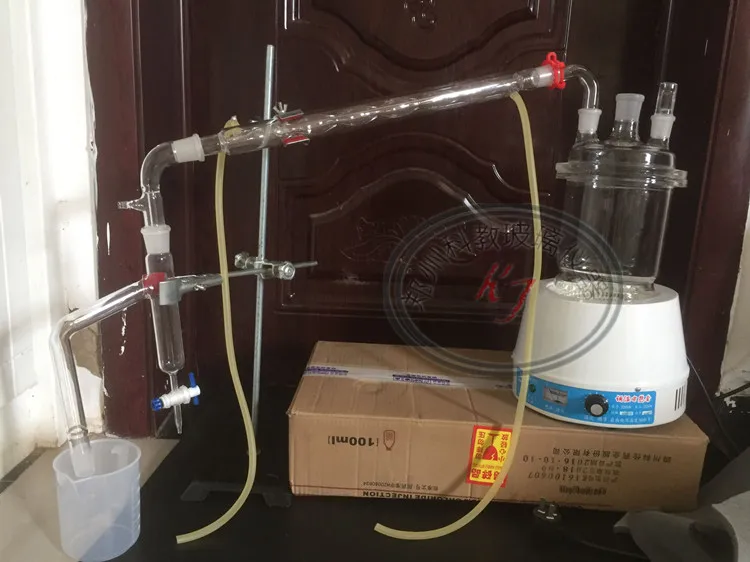2L/3L/5L/10L/20L 6 шт./компл. экстракции эфирного масла дистилляции разделение стекло инструменты с поддержкой Отопление куртка