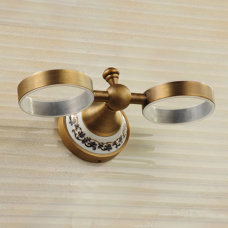 

Metal Bathroom Series Antique Towel Bar Robe Hook Copper European Retro Bathroom Shelf Hotel Hardware Pendant Set Wholesale -620