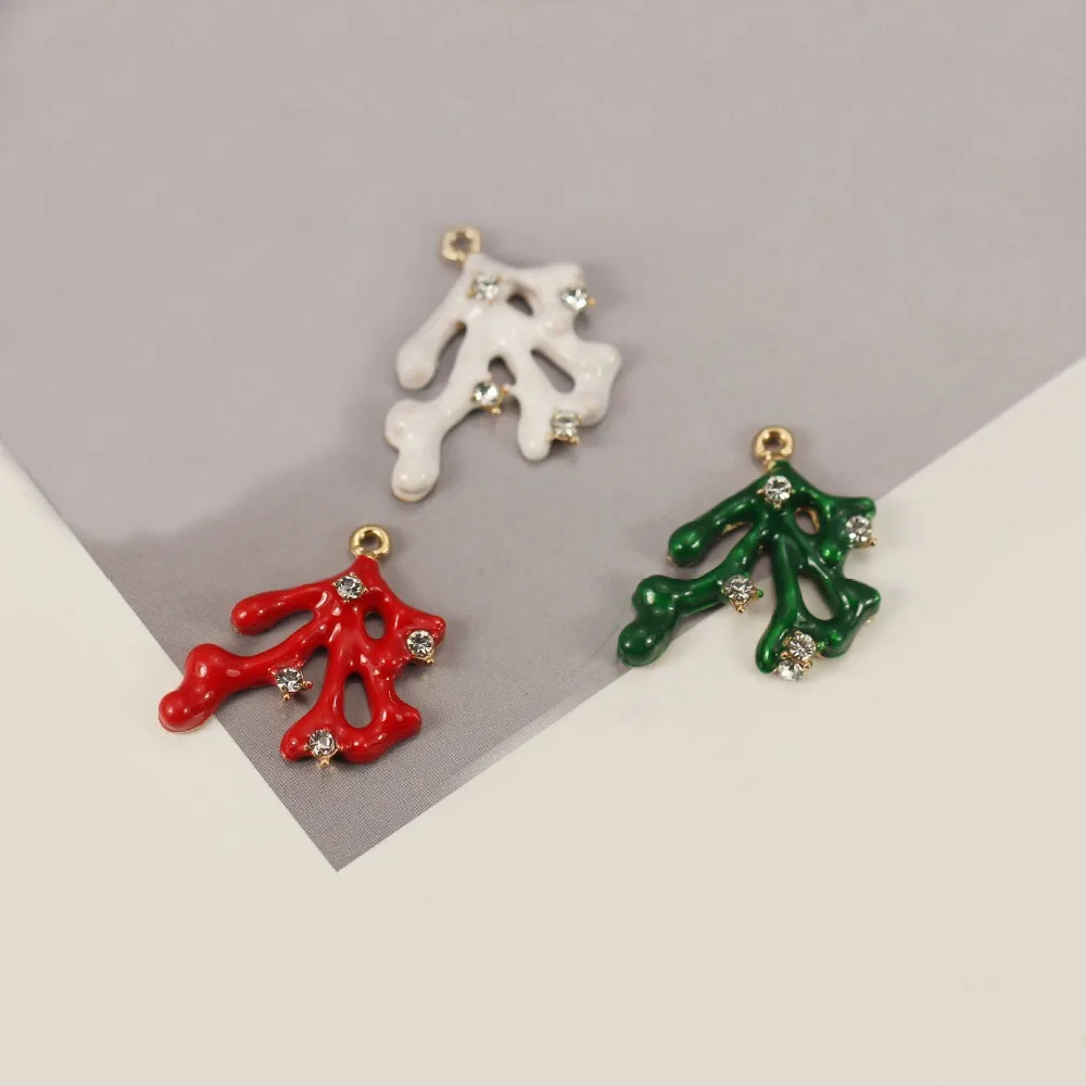 Модный шарм-браслет сделай сам подарки коралловые цветы металлические шармы для