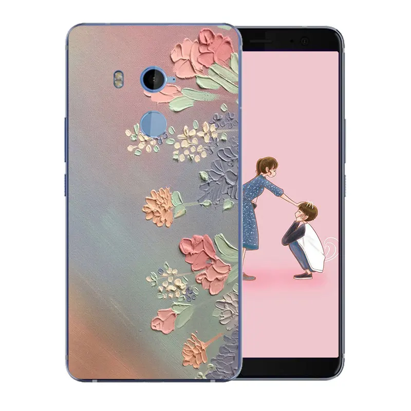 Чехол для телефона HTC U11 Plus Capa Новый Идеальный дизайн с рисунком тигра задняя