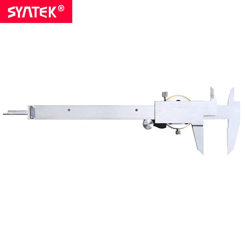Syntek 0-200 микрометр измерительный прибор штангенциркуль с циферблатом