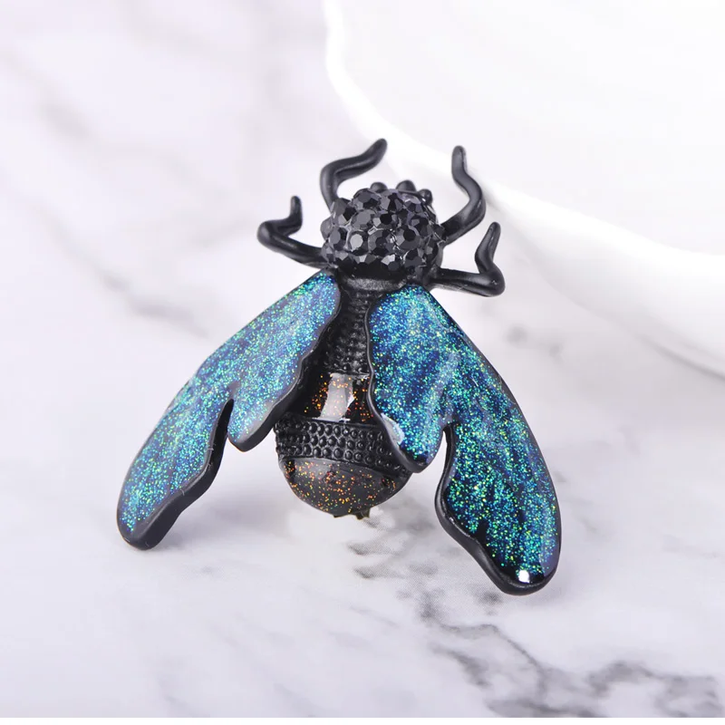 Funmor реалистичные насекомых эмаль брошь с кристаллами контактами для мальчиков