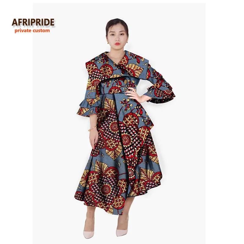 Африканские стили осенние плиссированные платья для женщин robe femmes africaine одежда