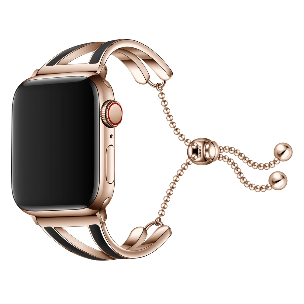 Ремешок сменный для Apple Watch 4 Band 44 мм 40 браслет цвета розового золота iWatch 3 2 1 42 38