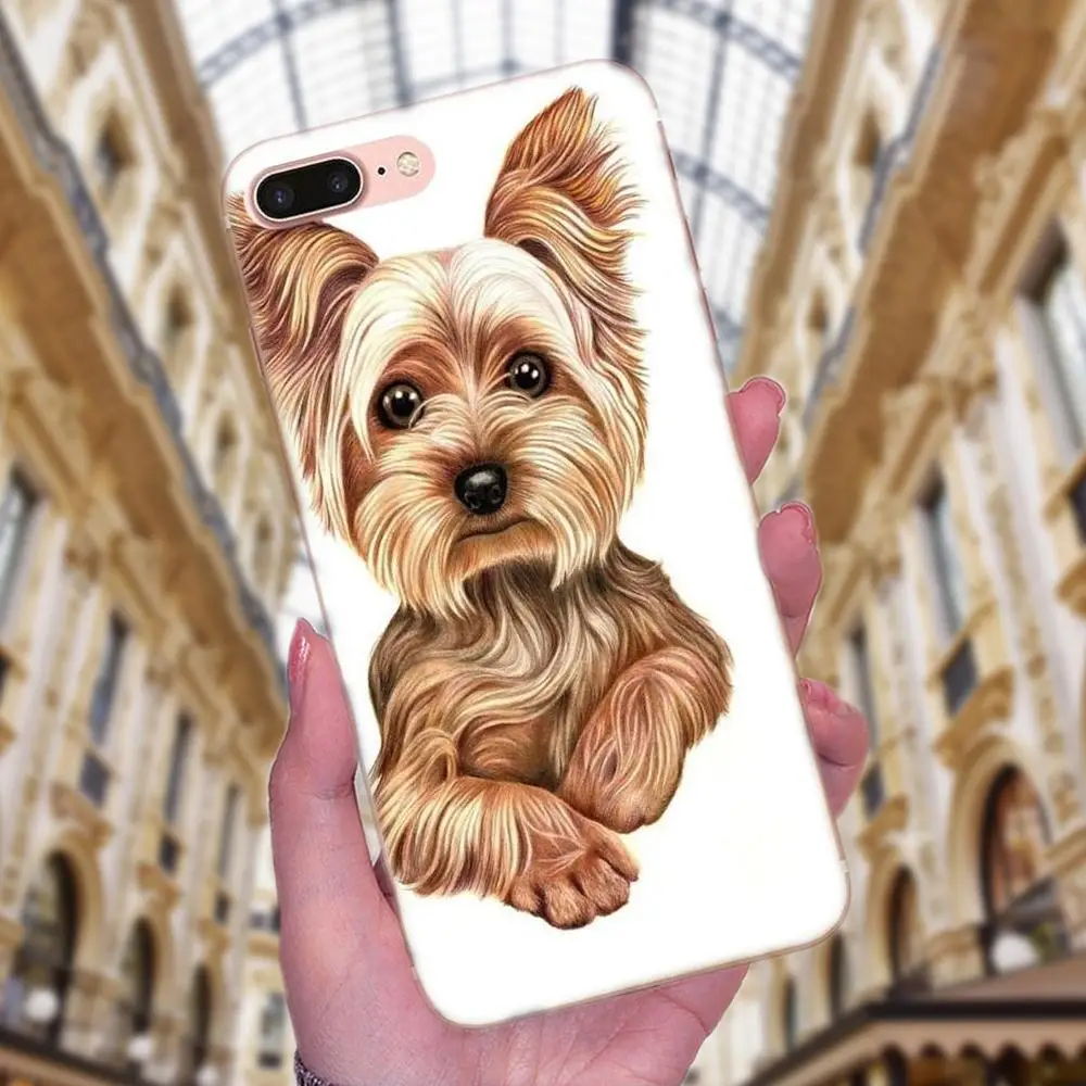 Тонкий чехол из ТПУ для Galaxy J1 J2 J3 J330 J4 J5 J6 J7 J730 J8 2015 2016 2017 2018 mini Pro йоркширский терьер