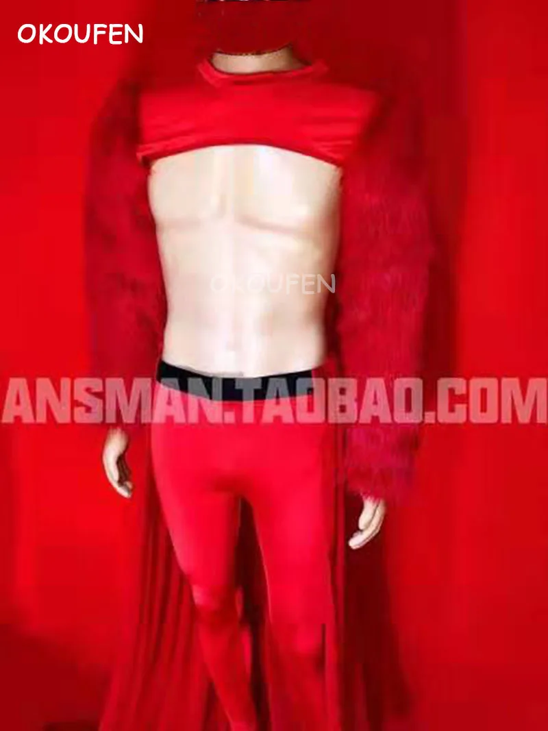 Ночной клуб бар мужской певец ds dj костюмы тема сексуальный половина пушистый