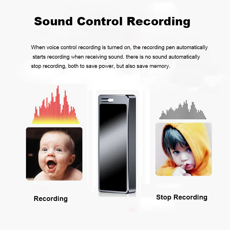 Высокое качество Мини Профессиональный без потерь HiFi Цифровой диктофон ручка аудио контроль звука запись MP3 музыкальный плеер
