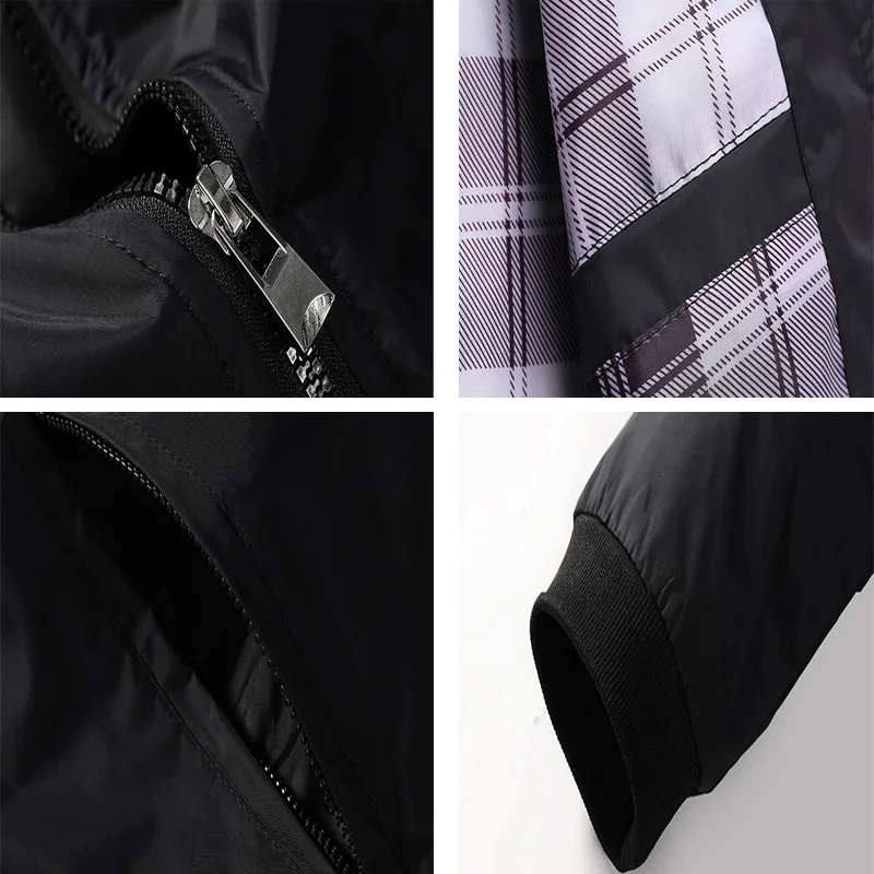 Бомбер DIMUSI мужской Тонкая Повседневная куртка модная бейсбольная приталенная