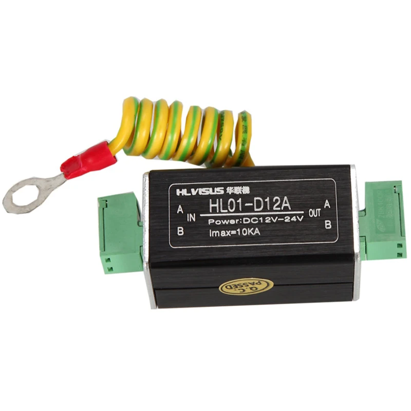 12В/24В Защита от перенапряжения питания устройство защиты молнии SPD для CCTV DC