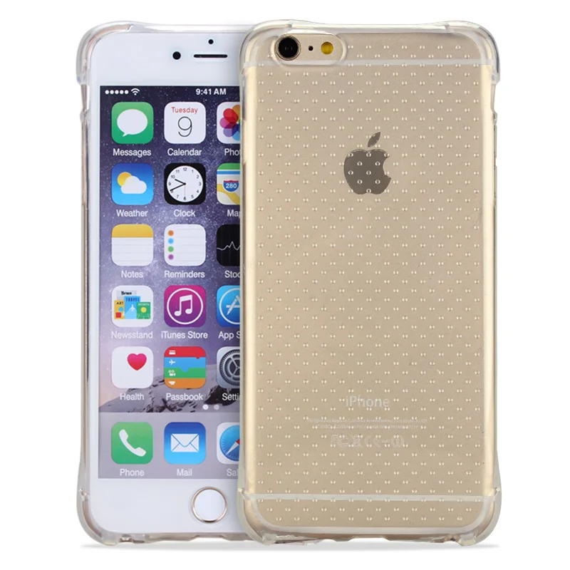 Дело мода Для iPhone 5 5S Прозрачный Дизайн Подушка Безопасности Падение
